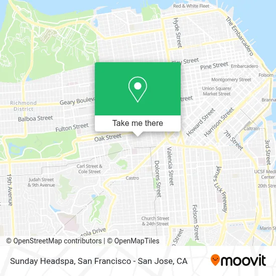 Sunday Headspa map