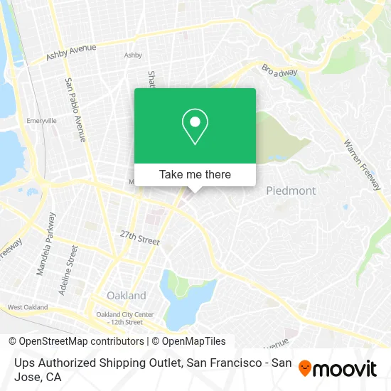 Ups Authorized Shipping Outlet map