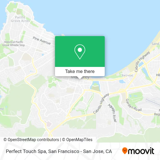 Perfect Touch Spa map