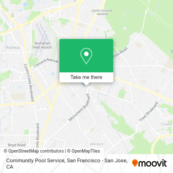 Community Pool Service map