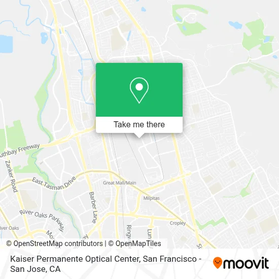 Kaiser Permanente Optical Center map