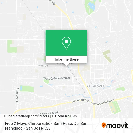Free 2 Move Chiropractic - Sam Rose, Dc map