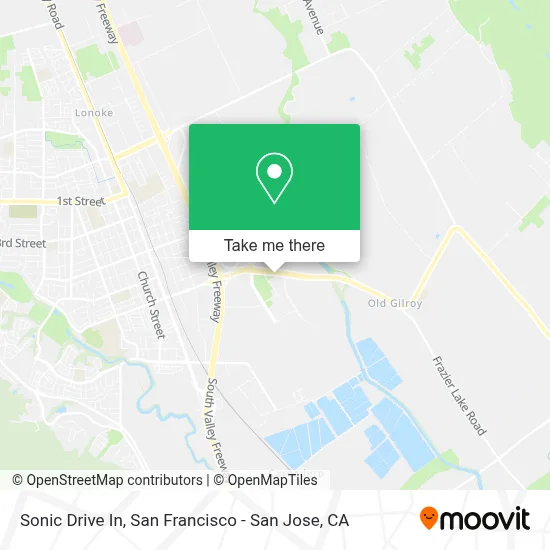 Sonic Drive In map