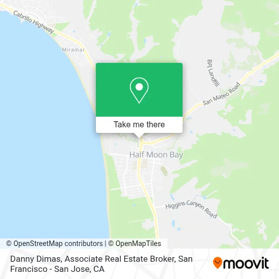 Danny Dimas, Associate Real Estate Broker map