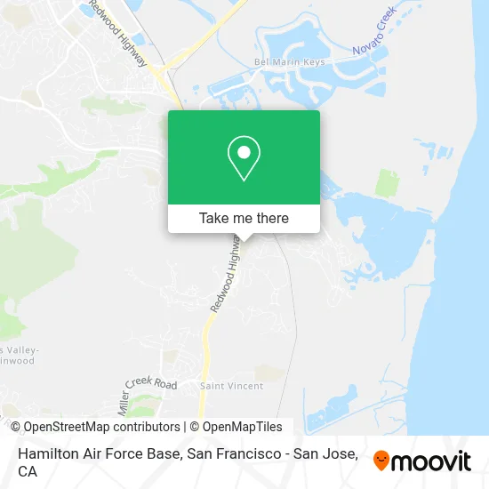 Hamilton Air Force Base map