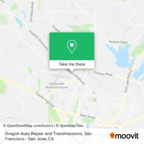 Dragon Auto Repair and Transmissions map