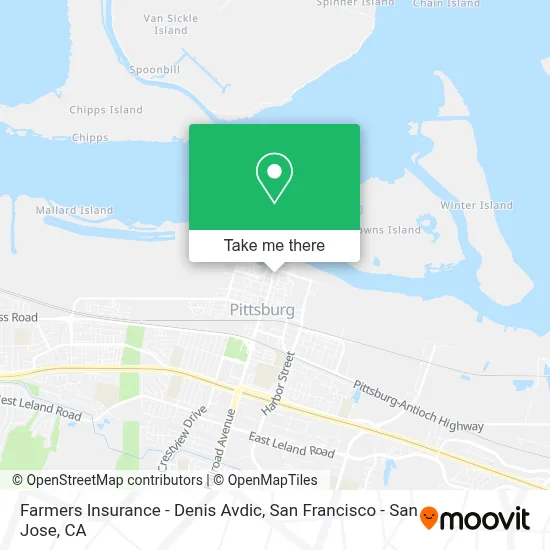 Farmers Insurance - Denis Avdic map