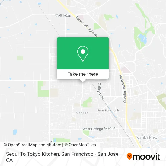 Seoul To Tokyo Kitchen map