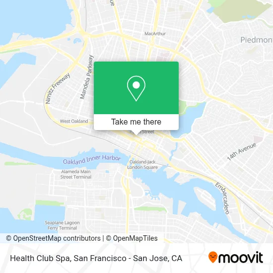 Health Club Spa map