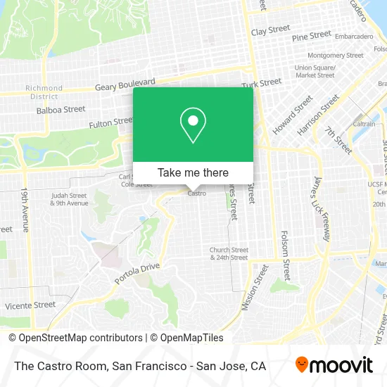 The Castro Room map