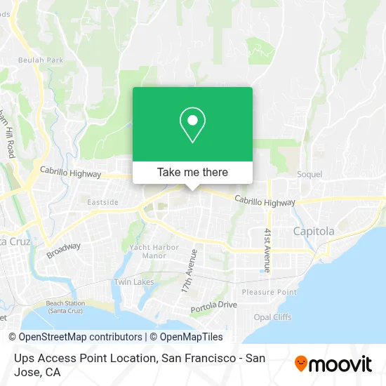 Ups Access Point Location map