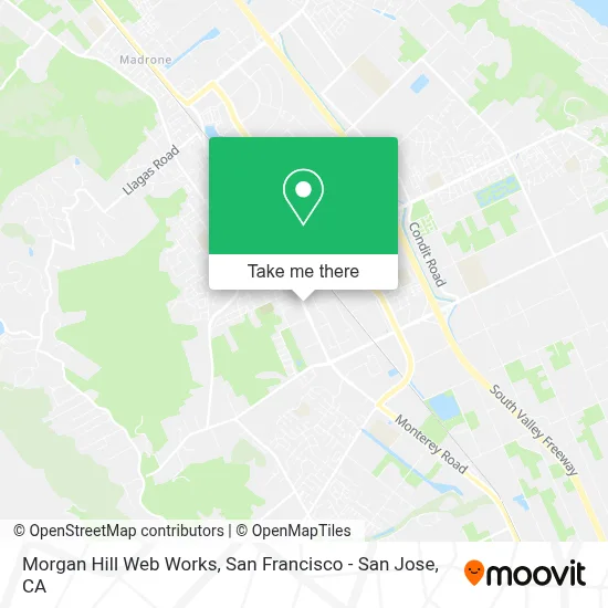 Morgan Hill Web Works map