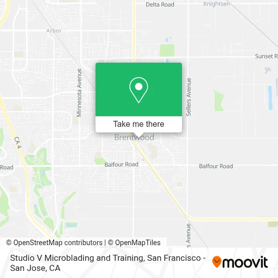 Studio V Microblading and Training map