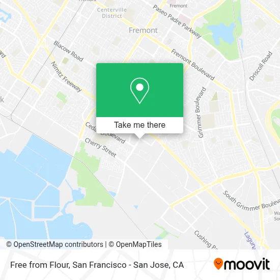 Free from Flour map