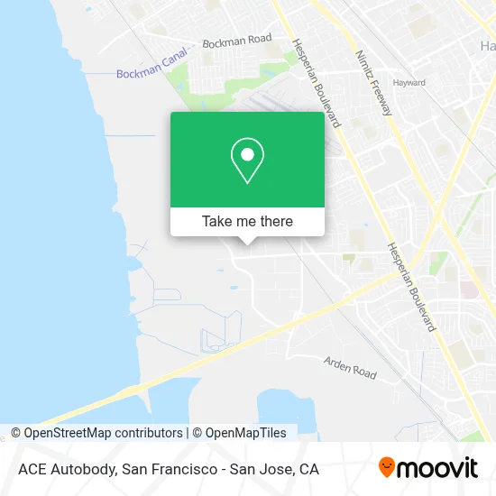 ACE Autobody map