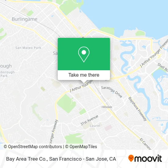 Bay Area Tree Co. map