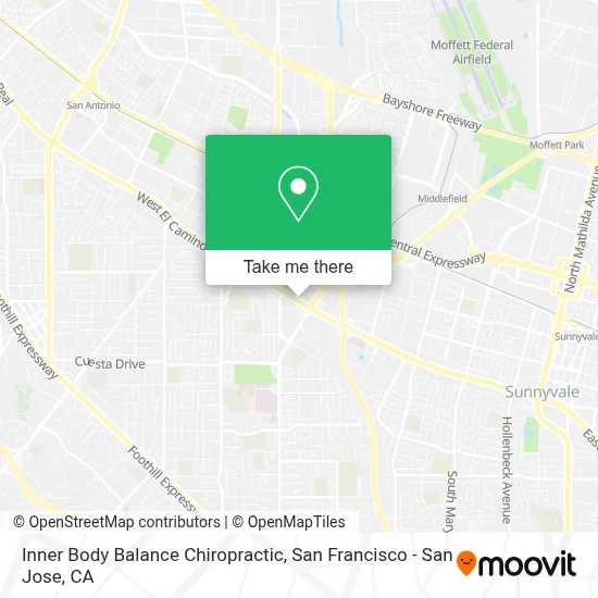 Inner Body Balance Chiropractic map