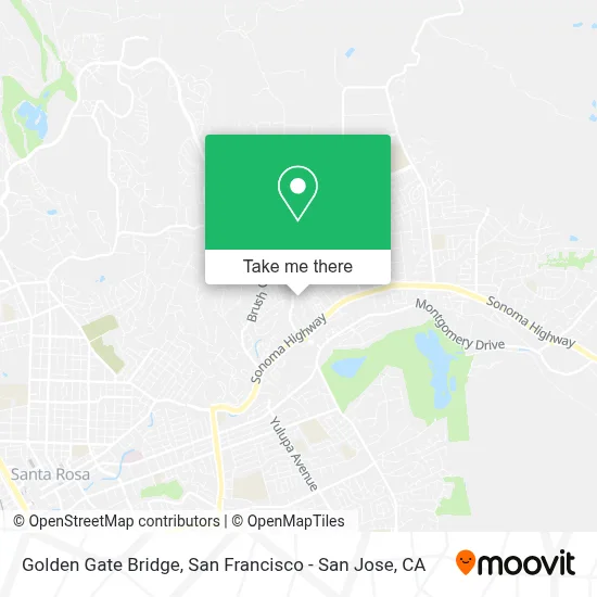 Golden Gate Bridge map