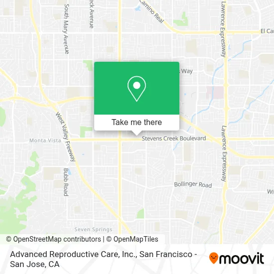 Advanced Reproductive Care, Inc. map