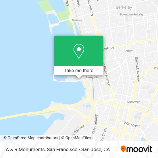 A & R Monuments map