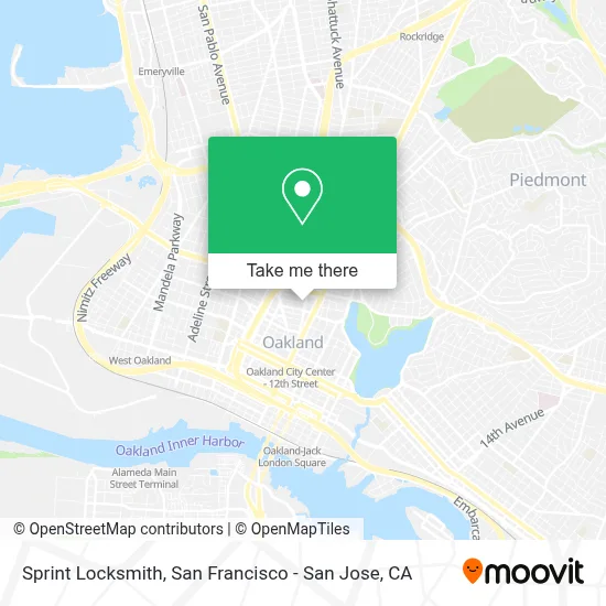 Sprint Locksmith map