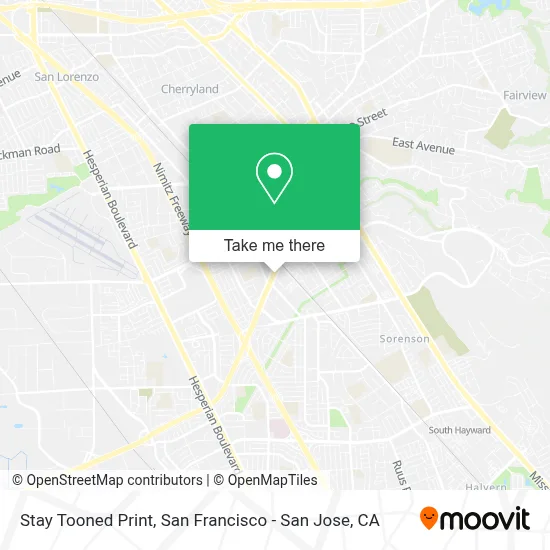 Stay Tooned Print map