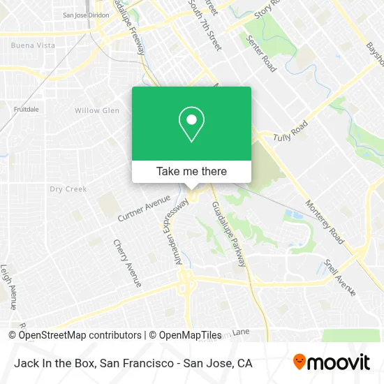 Jack In the Box map