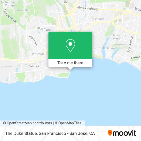 The Duke Statue map