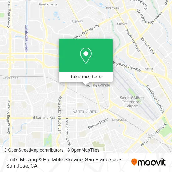 Units Moving & Portable Storage map