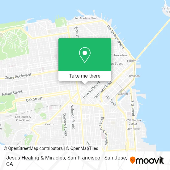 Jesus Healing & Miracles map