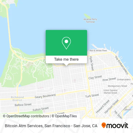Bitcoin Atm Services map