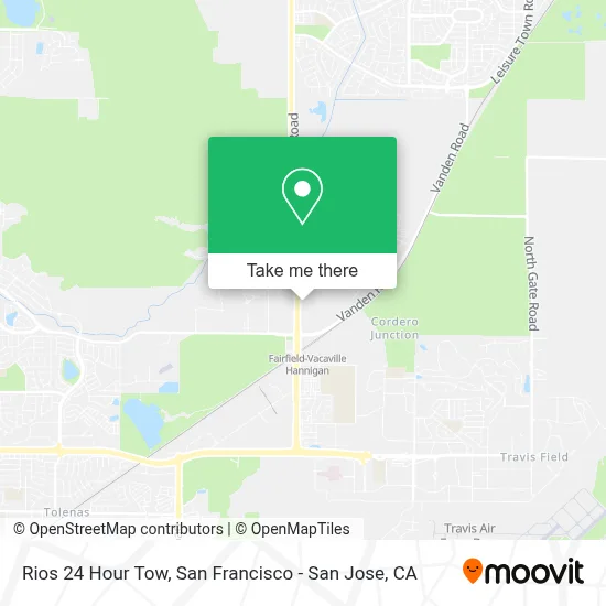Rios 24 Hour Tow map