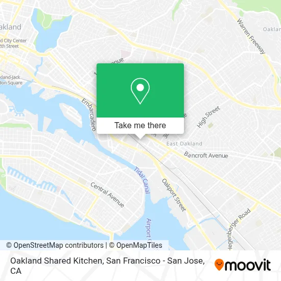 Oakland Shared Kitchen map
