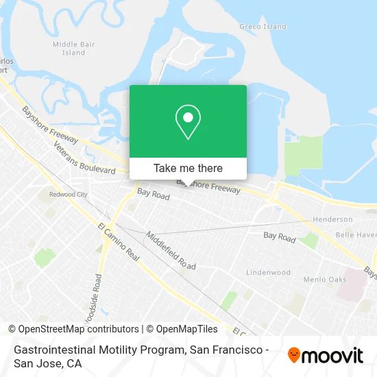 Gastrointestinal Motility Program map