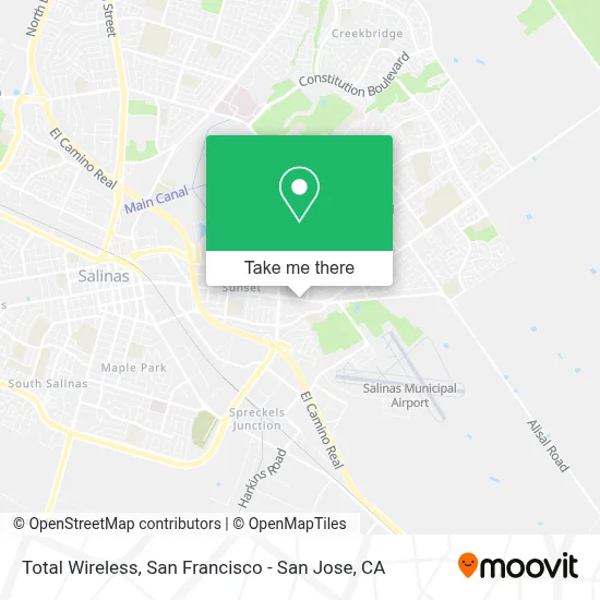 Total Wireless map