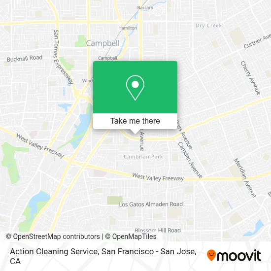 Action Cleaning Service map