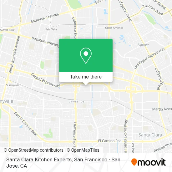 Santa Clara Kitchen Experts map