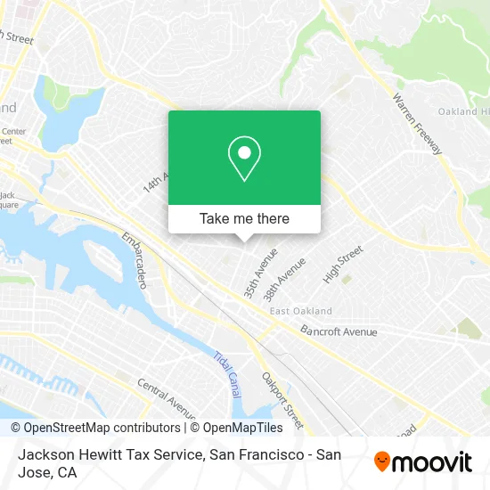 Jackson Hewitt Tax Service map