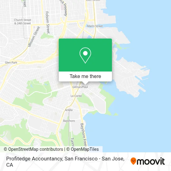 Profitedge Accountancy map