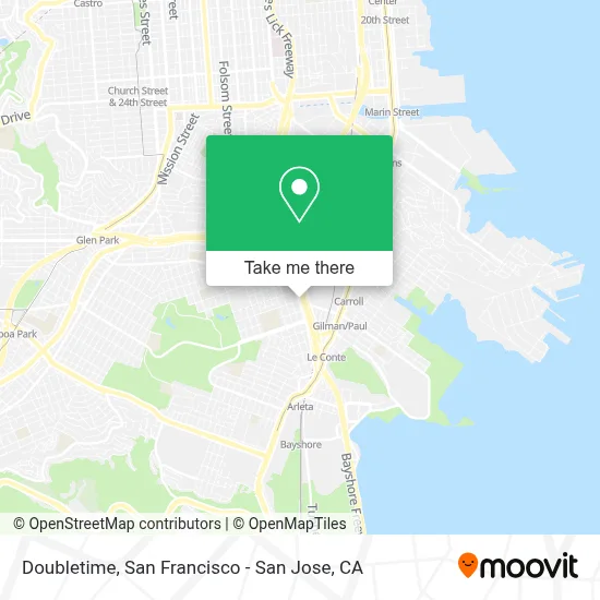Doubletime map