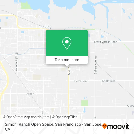 Simoni Ranch Open Space map