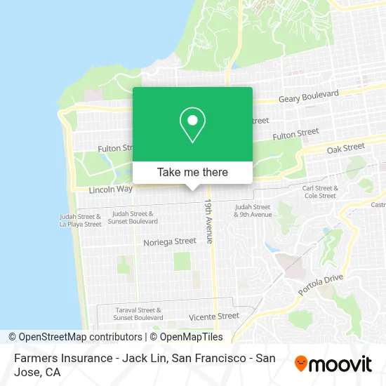Farmers Insurance - Jack Lin map