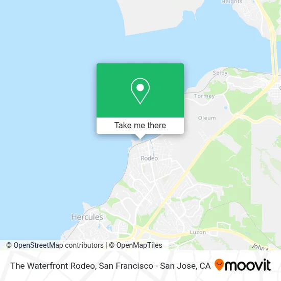The Waterfront Rodeo map
