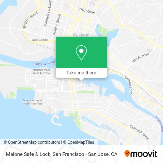 Malone Safe & Lock map