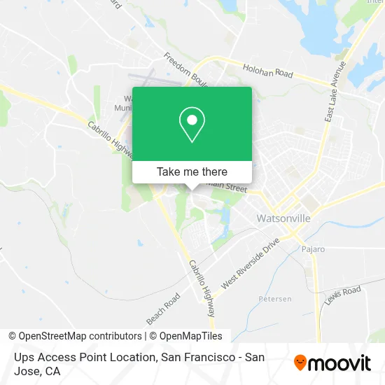 Ups Access Point Location map