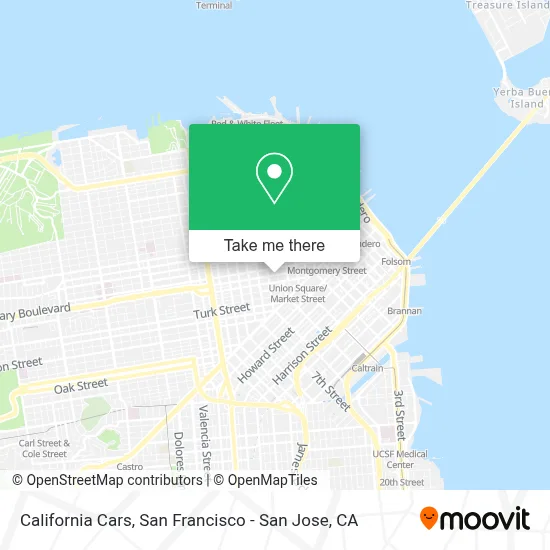 California Cars map