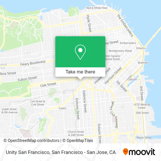 Unity San Francisco map