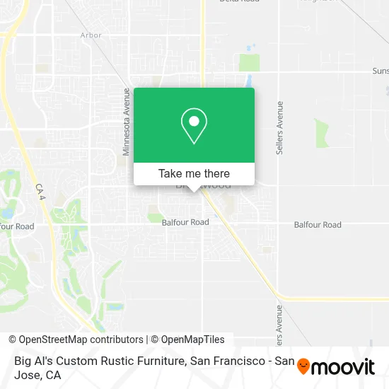 Big Al's Custom Rustic Furniture map