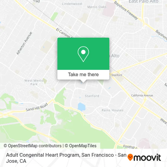 Adult Congenital Heart Program map