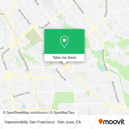 Vapesmobile map